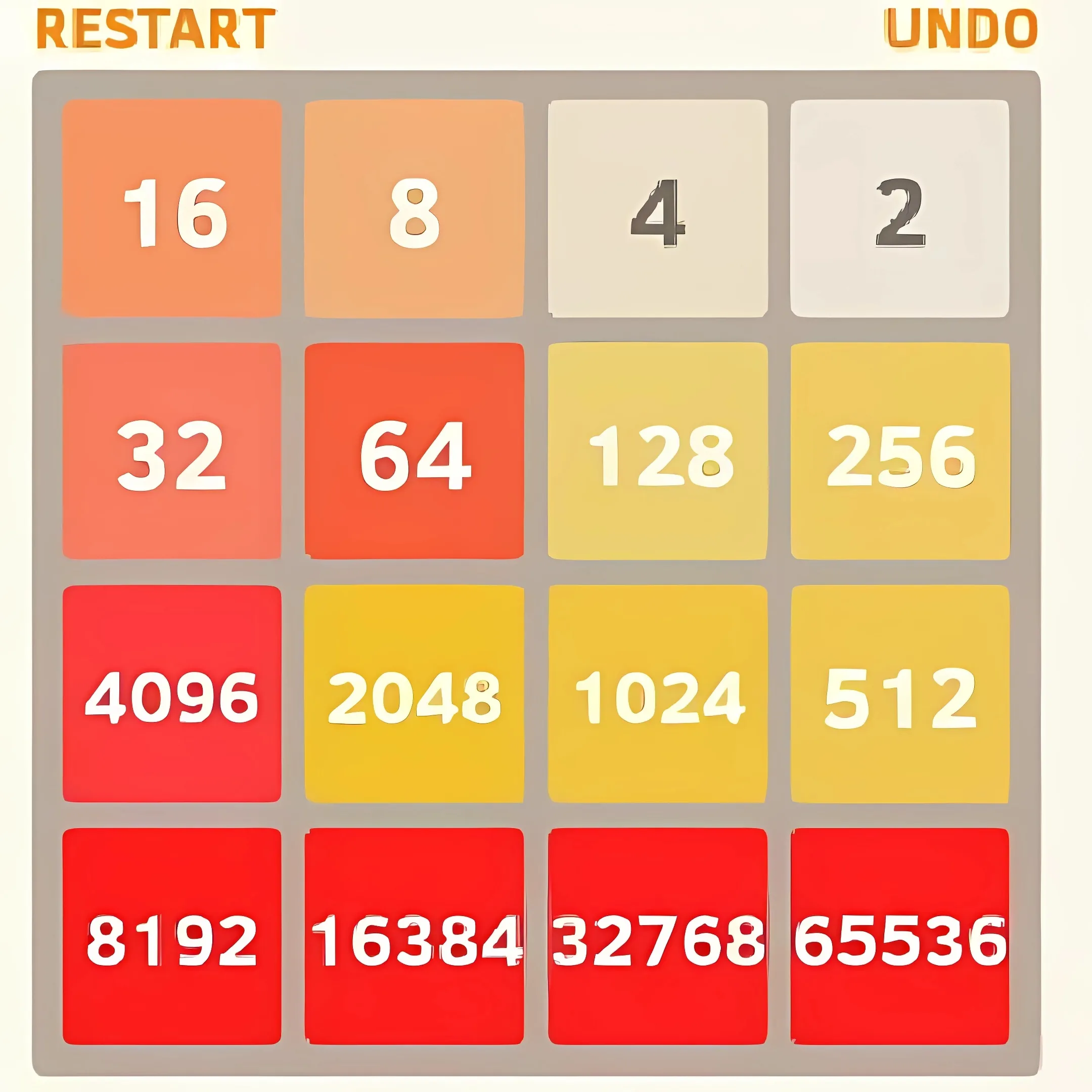2048数字游戏